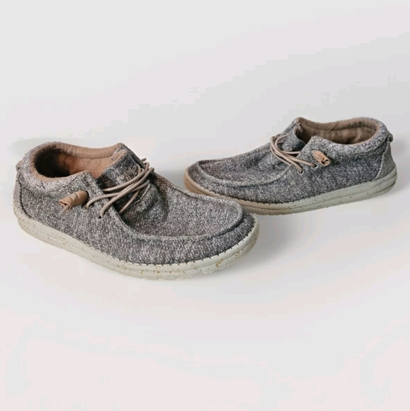 Womens Hey Dude Cindy Dark Grey Size 9 Slip On Loafer Casual Shoes - Picture 3 of 8